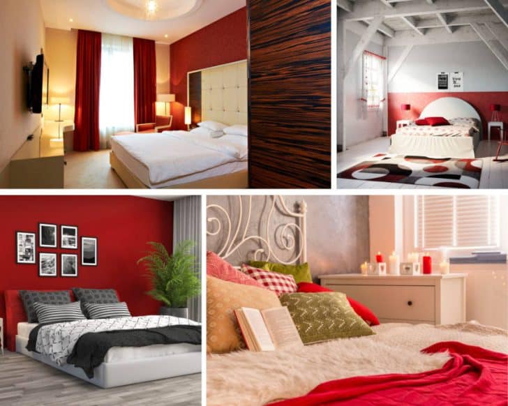 Red Paint Colors for Bedrooms (24 Bold Designs)