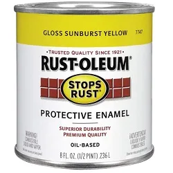 Rust oleum protective enamel oil base paint