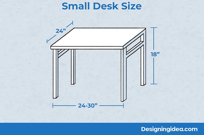 Small desk dimensions