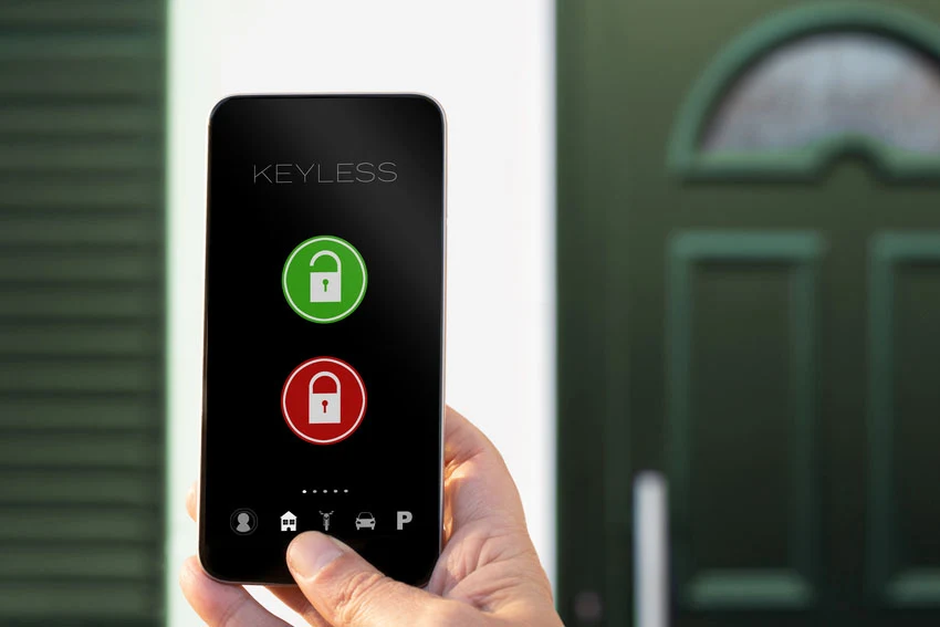Smart window lock smartphone app