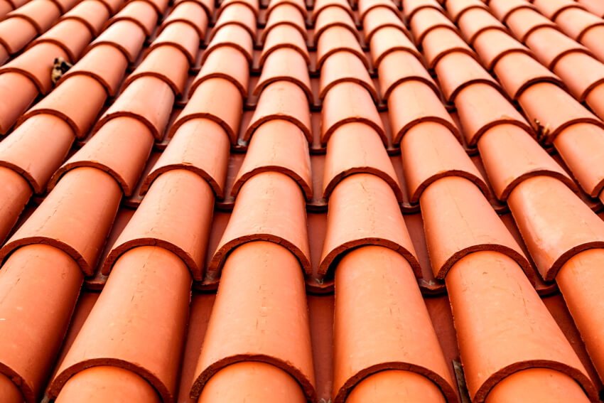 Spanish barrel tiles for roof