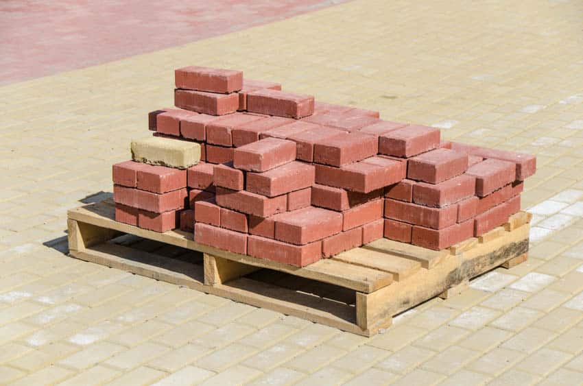 Stack of fire rated bricks