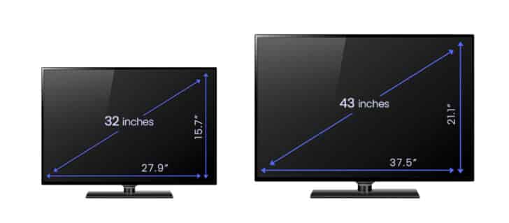 Tv Dimensions Measurements And Size Guide Designing Idea 1741