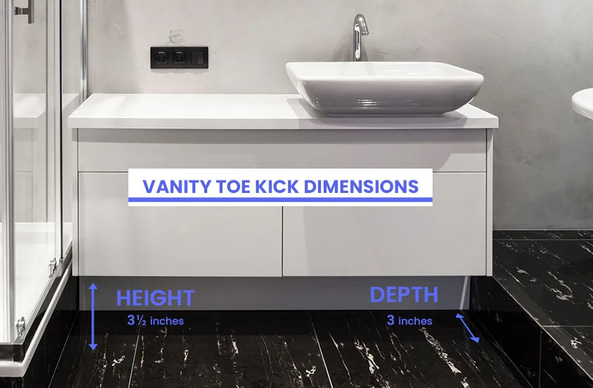 Bathroom Vanity Toe Kick Dimensions