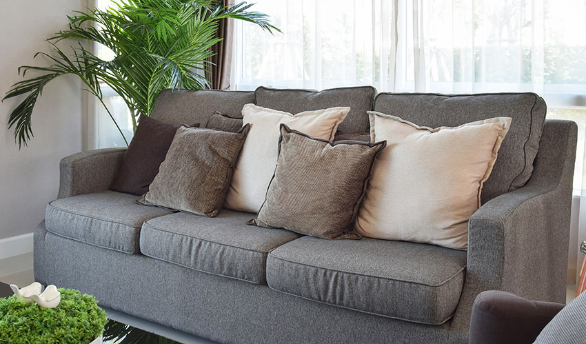 Gray sleeper sofa
