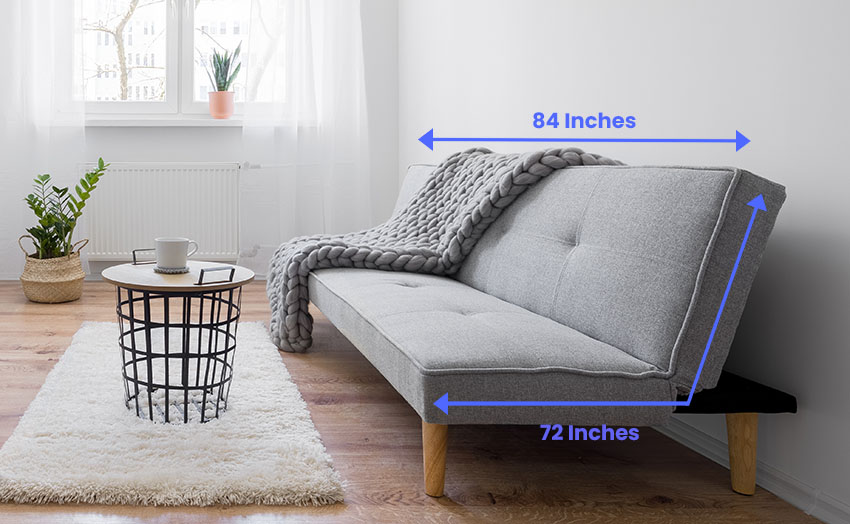 standard futon length