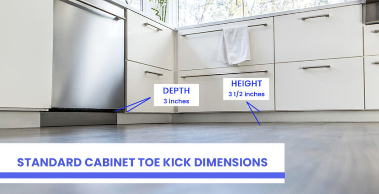 Kitchen Cabinet Toe Kick Dimensions