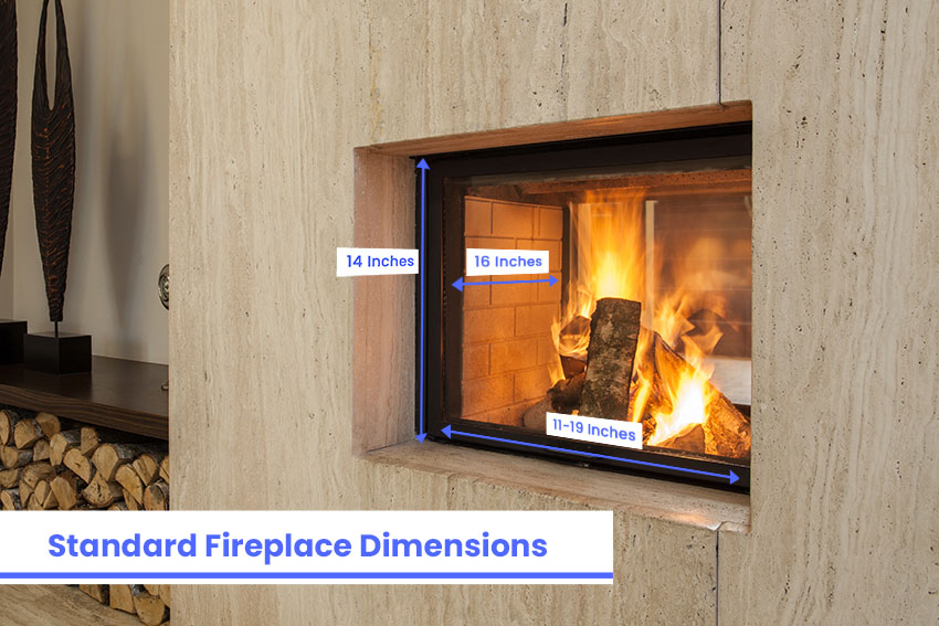 Standard fireplace dimensions