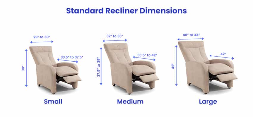 Recliner Dimensions Sizes Guide Designing Idea