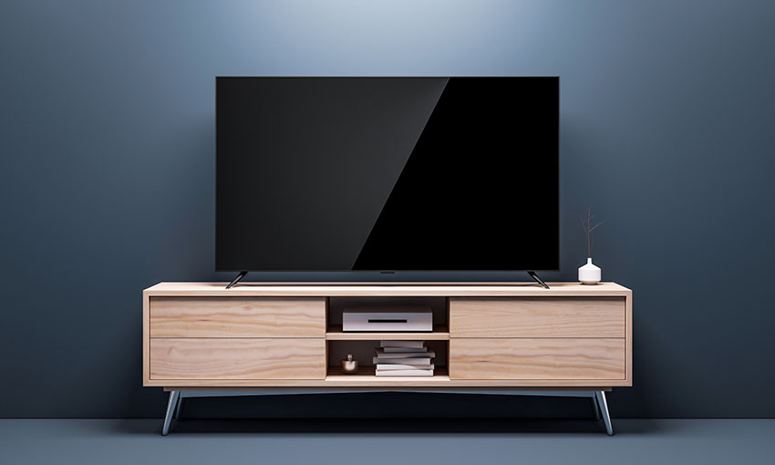 TV with modern TV stand
