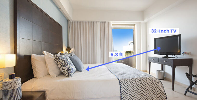 Choose The Best TV Size For The Bedroom (Dimensions & Distance Guide)