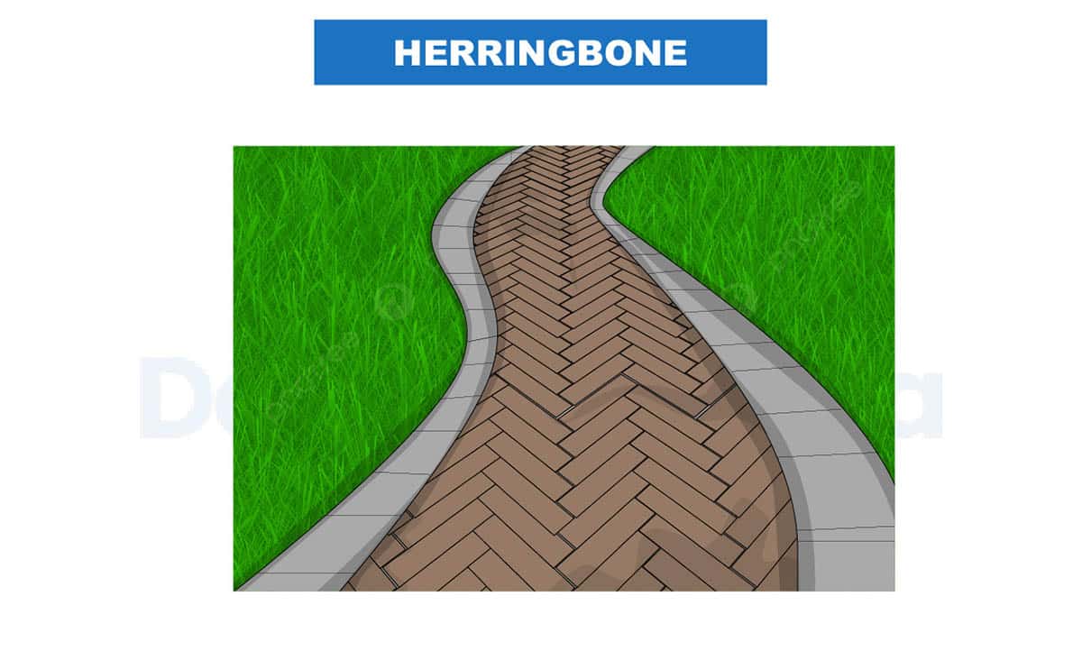 Herringbone pattern arrangement