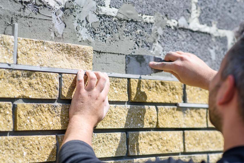 Masonry cladding installation