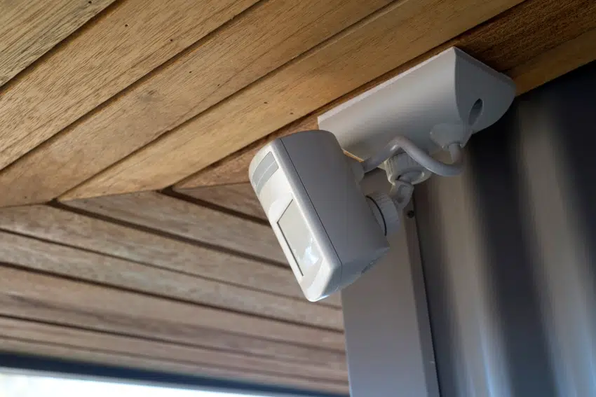 Motion sensor light mounted on ceiling