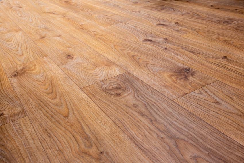 Prefinished hardwood flooring closeup