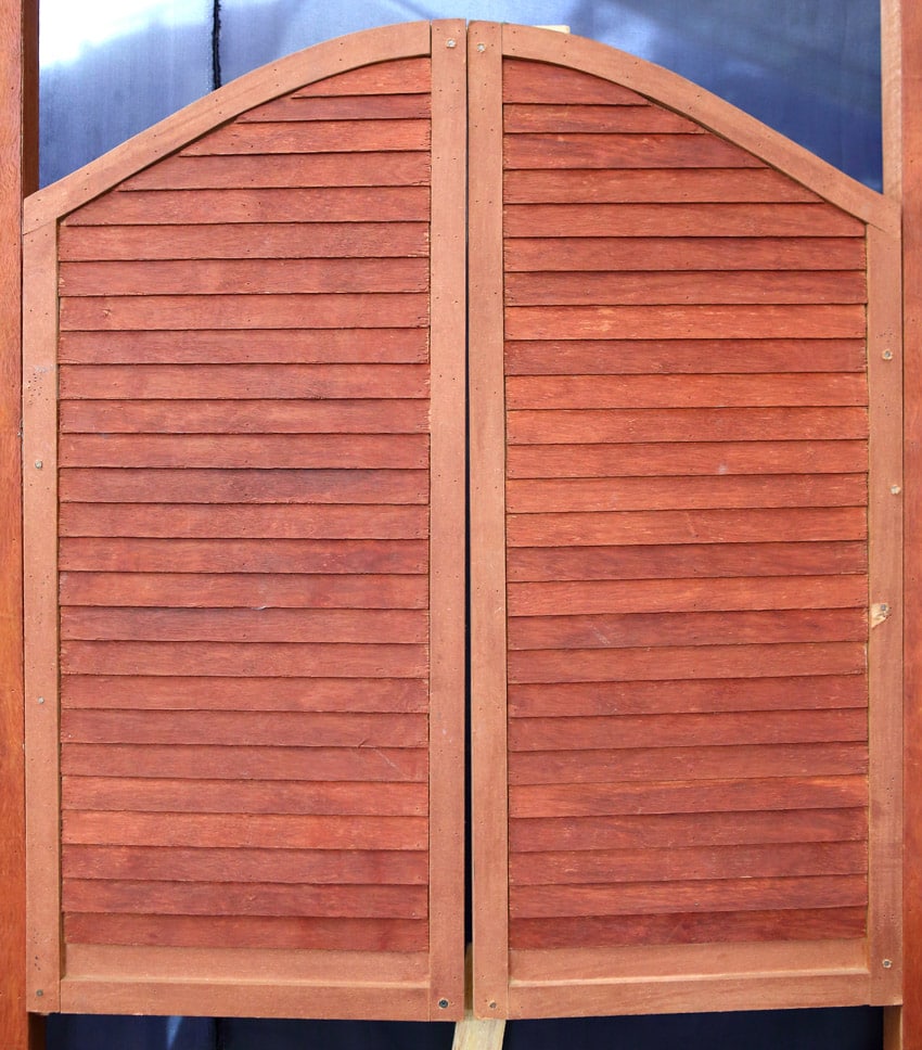 Saloon doors made of wood