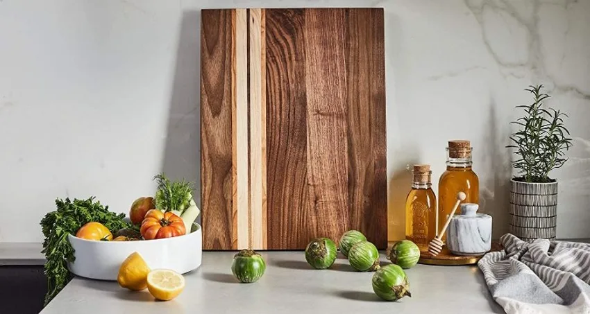 Liflicon Cutting Board Natural Wood Fiber Cutting Mats Non-Slip for Meal  Prep Kitchen Chopping Boards