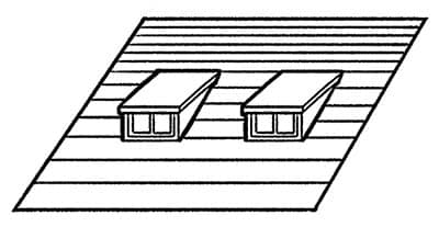 Steep shed design