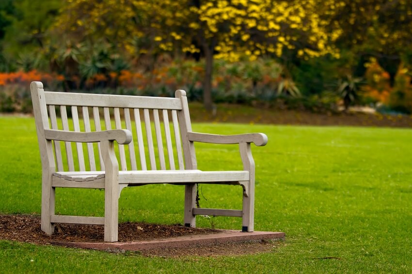 Wood bench