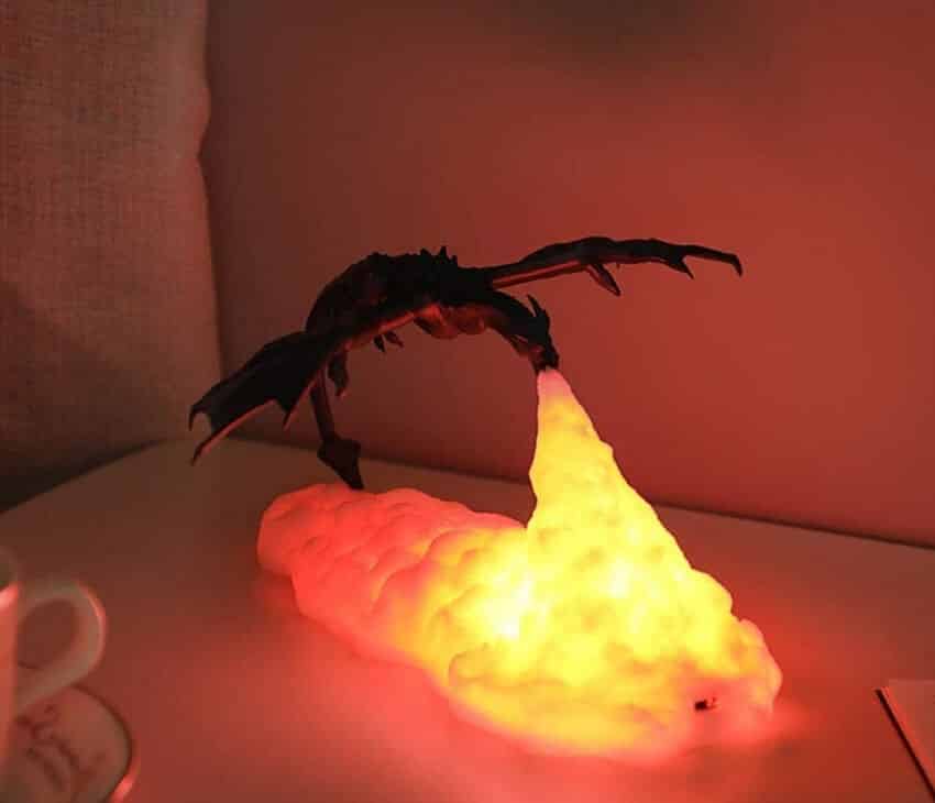 Dragon fire breathing light