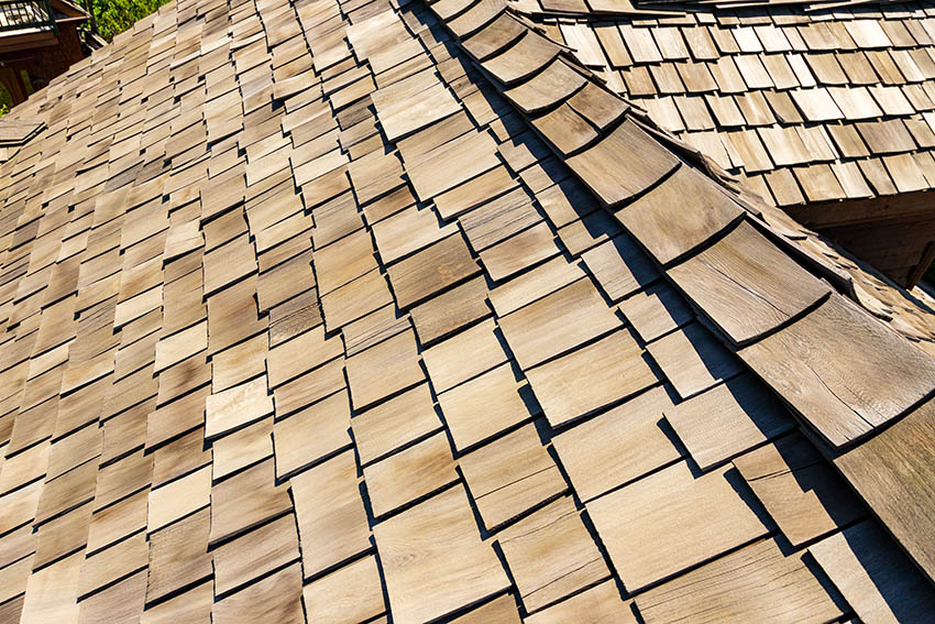 Cedar shake roof tile