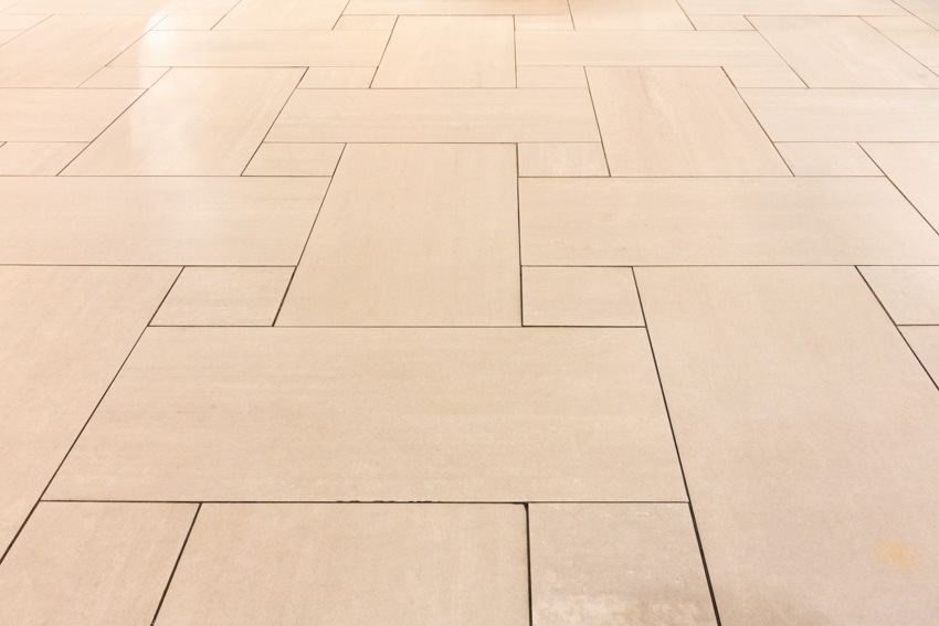 Ceramic tile floors beige