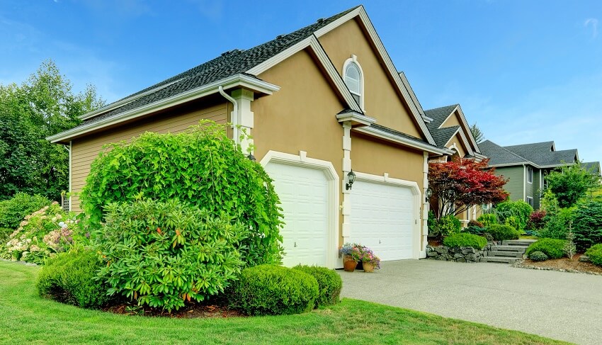 House with two car garage and driveway