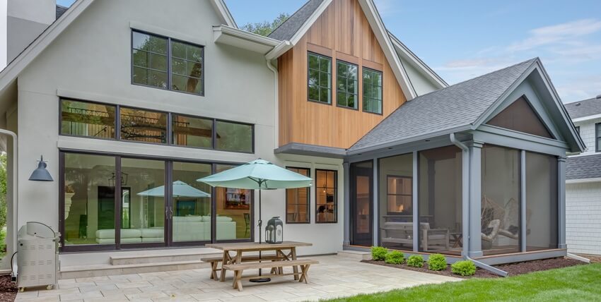 Porch area of home perfect for entertaining