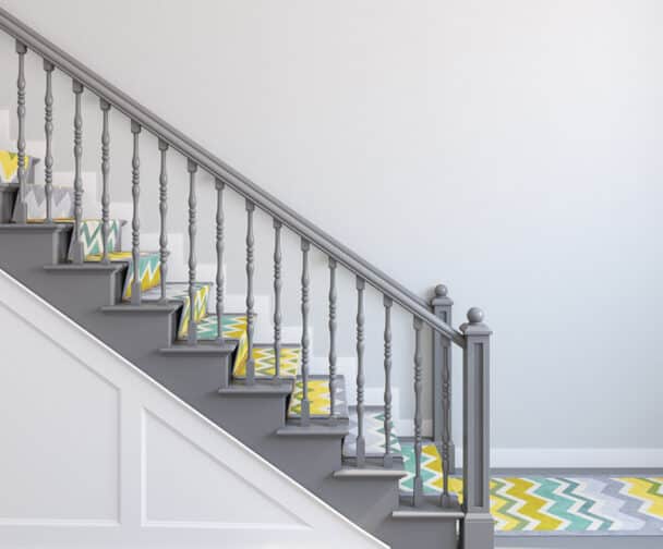 15 Stylish Stair Railing Paint Ideas