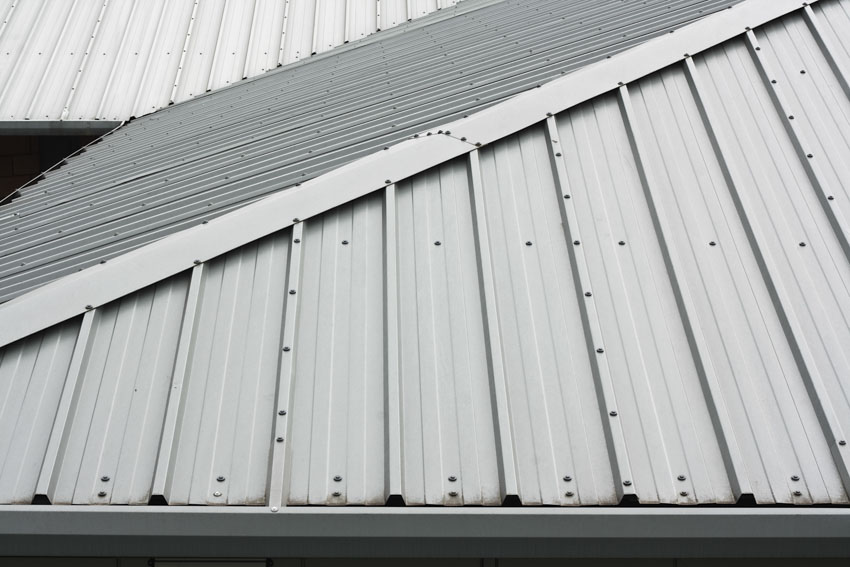 Steel metal roof house exterior