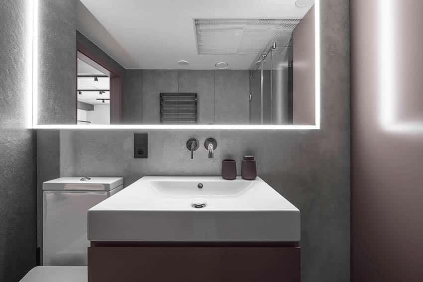 Tadelakt bathroom wall modern design