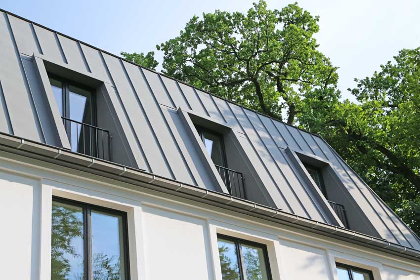 Zinc roof and windows