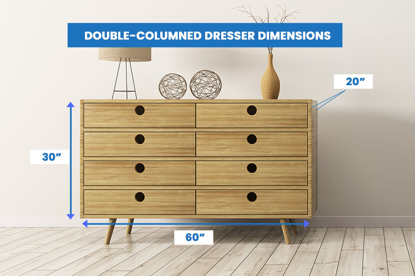 Double columned dresser dimensions