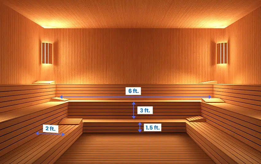 Sauna Bench Dimensions