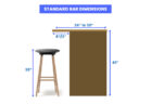 What Are The Bar Dimensions For Layouts, Countertops & Overhangs?