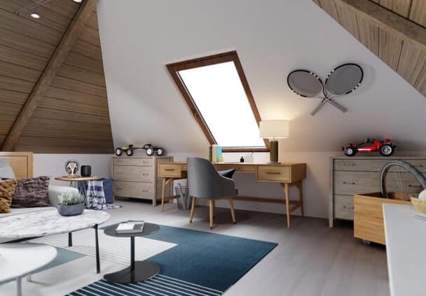 How to Decorate Slanted Walls (10 Attractive Ideas)