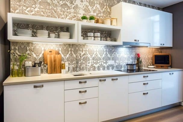 Kitchen Cabinet Wallpaper (Design Ideas)