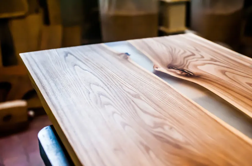 Resin wood countertop for kitchens translucent
