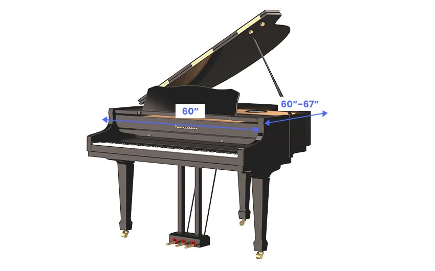 Standard piano dimensions