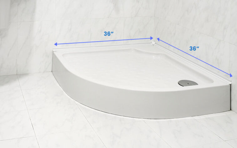 shower-pan-sizes-standard-corner-rectangular-designing-idea