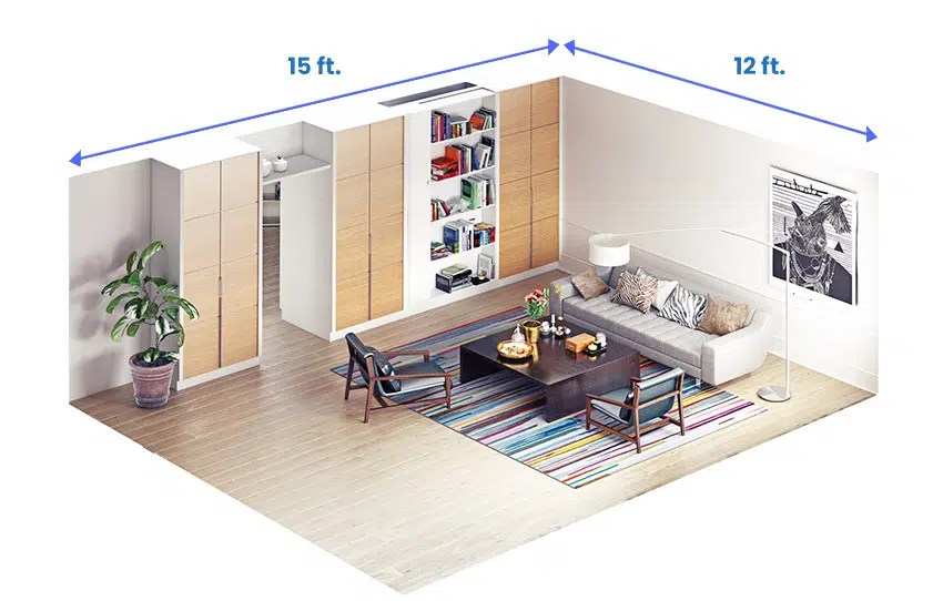 Family room dimensions