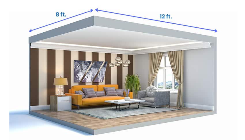 Medium Living Room Size 