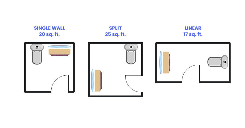 Powder bath dimensions