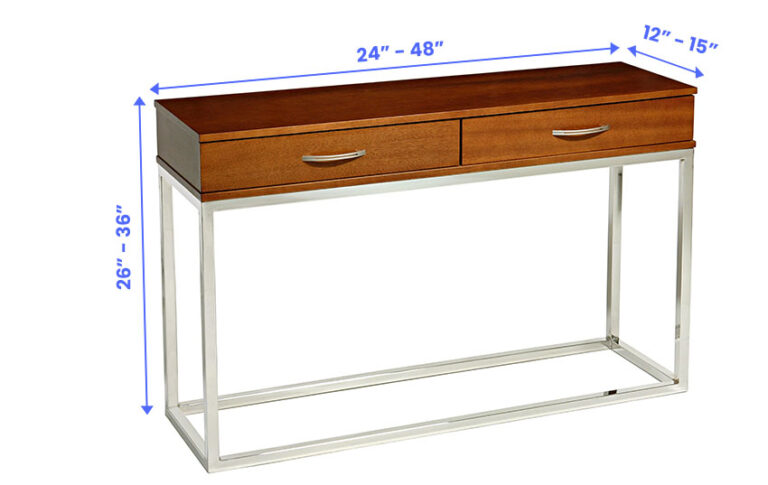 Sofa Table Dimensions (Size Guide)