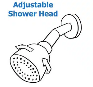 Adjustable shower
