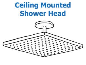 Ceiling shower