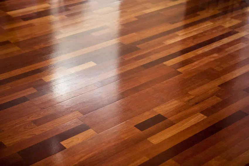 Dark wood luxury vinyl flooring