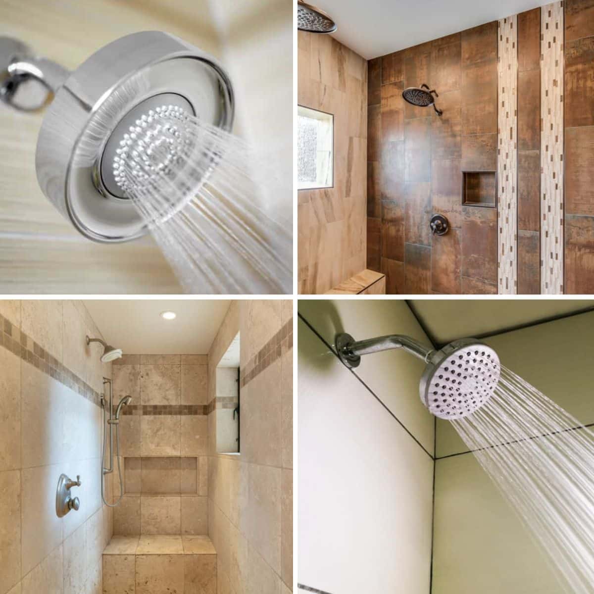 different types of showerheads
