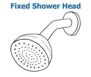 Fixed- position head of shower