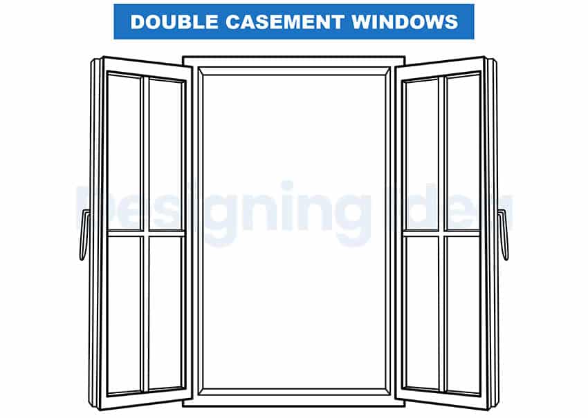 French windows or double casement
